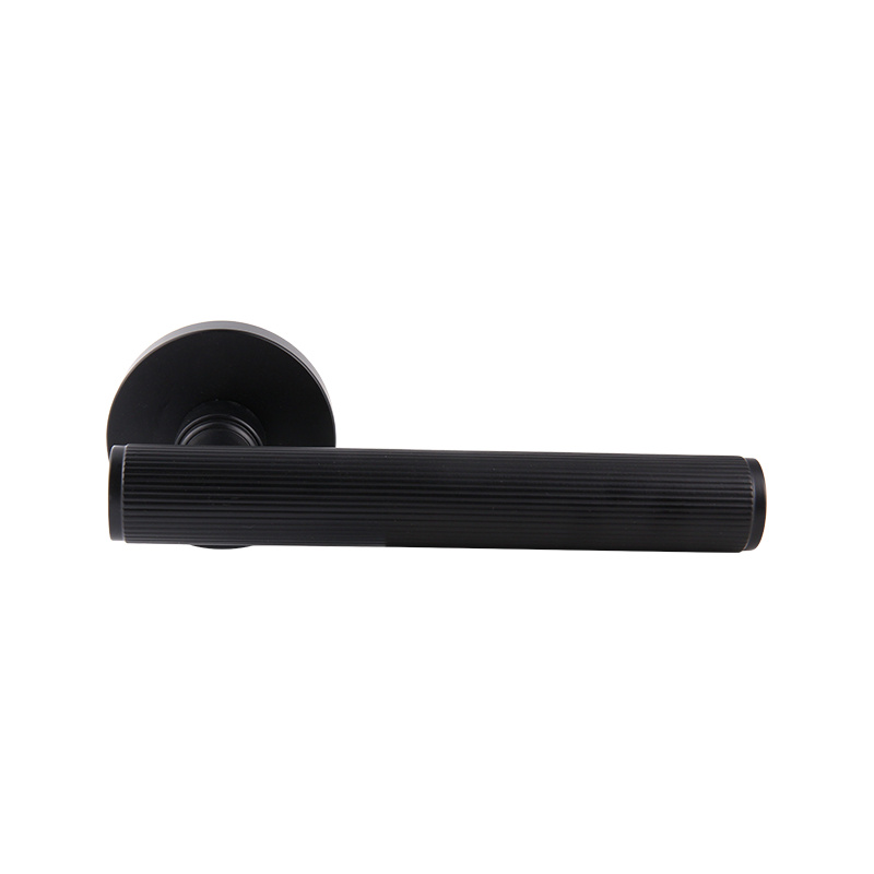 21-311 Retro modern simple light luxury black silent brass split door lock 21-311 Retro modern simple light luxury black silent brass split door lock