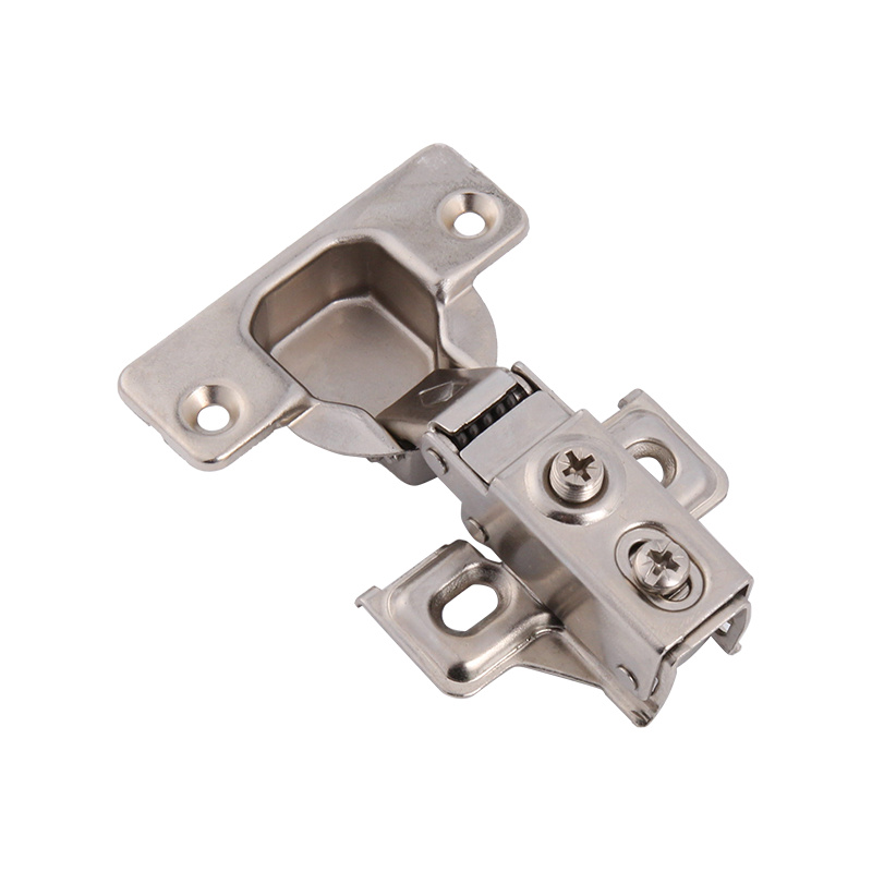 Bright 4-hole one-stage fixed short arm American hinge