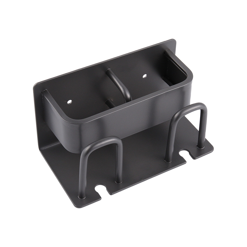 Bathroom rack wall mounted punch-free integrated toothbrush holder