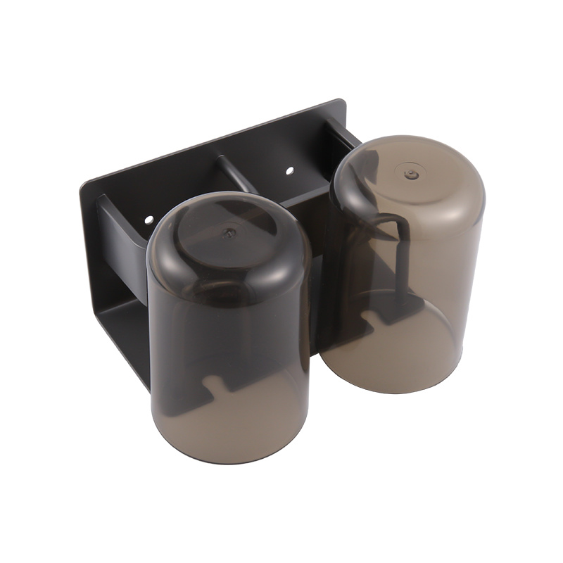 Bathroom rack wall mounted punch-free integrated toothbrush holder