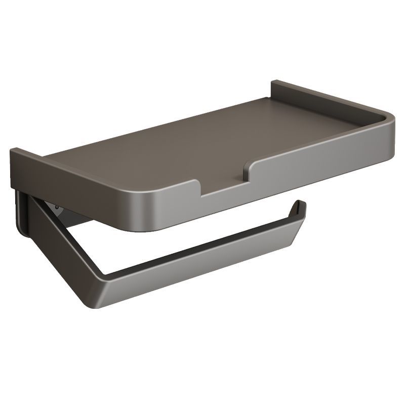 Bathroom storage rack simple wall mounted two in one mobile phone paper towel holder